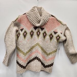 Tribal Turtle neck chunky sweater